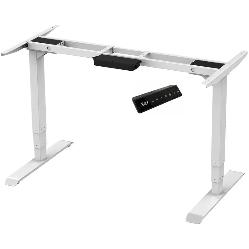 Dual Motor Electric Standing Desk Frame Height Adjustable Retractable Corner Ergonomic Sit Stand Computer Office Desk