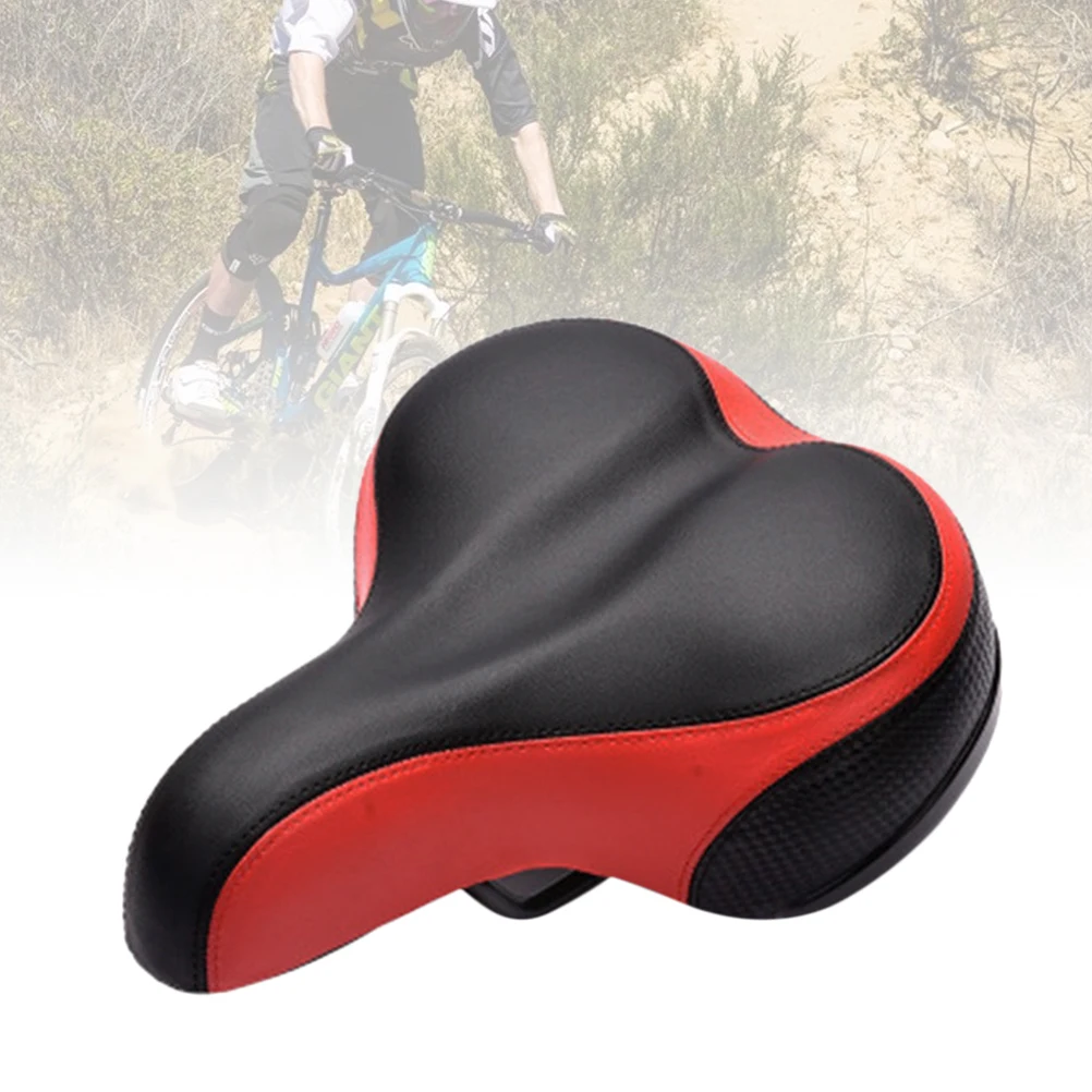

Universal Bike Saddle Thicken Wide Rear Pad Spring Steel Base For Mountain Bike Cycling Seat Cushion Light Weight