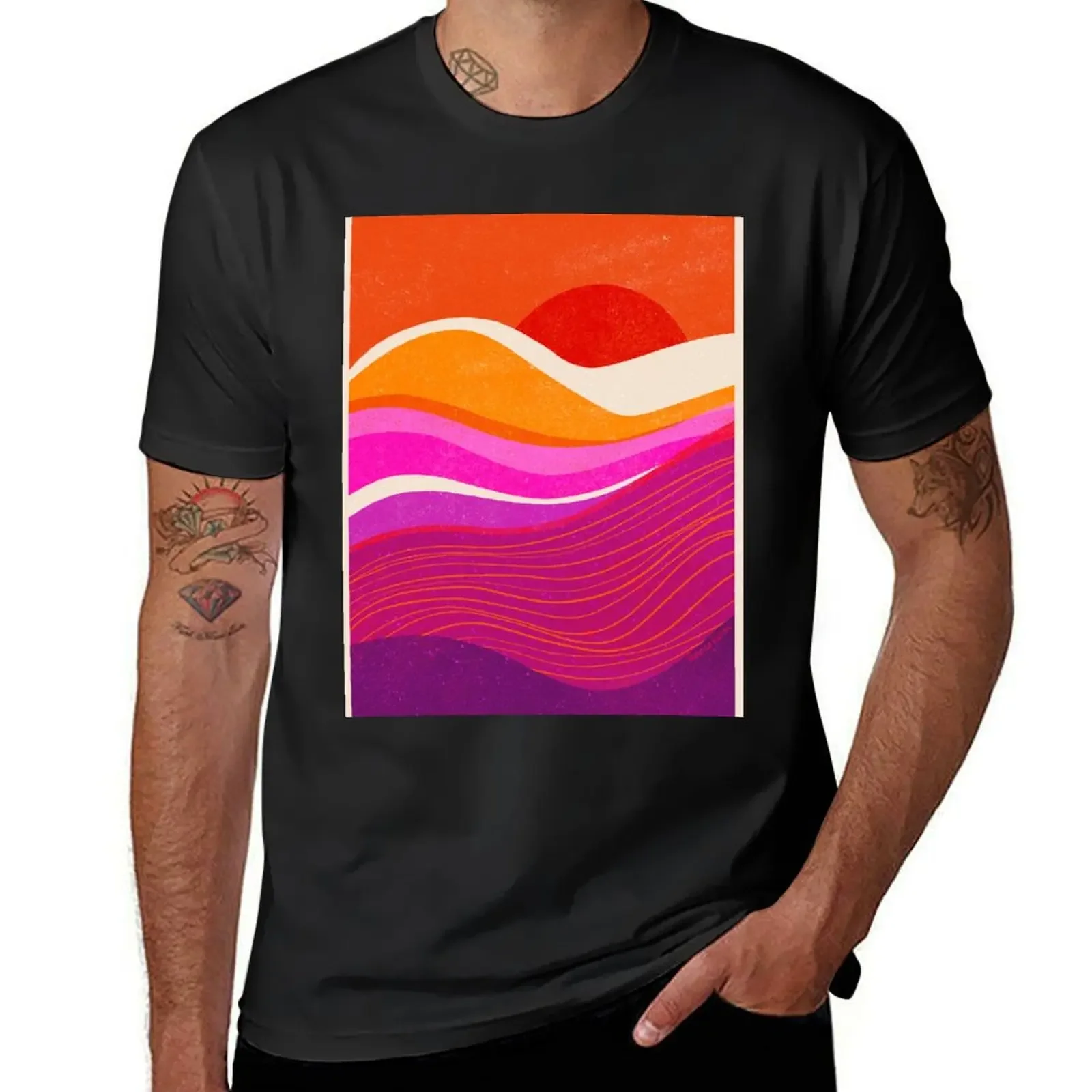 

Mountain Sunset T-Shirt graphics customizeds plus size tops plus sizes t shirts for men pack