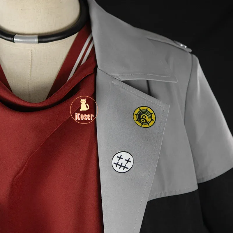 ชุดคอสเพลย์ iCoser Anime Gachiakuta Enjin พร้อมต่างหู สร้อยคอ Akuta Cleaners สำหรับงานปาร์ตี้ฮาโลวีน ผู้หญิง ผู้ชาย อุปกรณ์ประกอบงานคาร์นิวัล