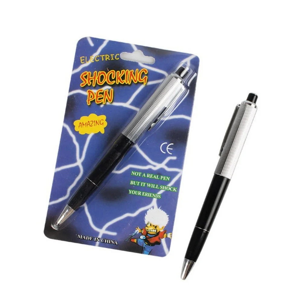 1X الإبداعية صدمة كهربائية القلم الإبداعية يوم كذبة أبريل صدمة القلم الحاضر المزحة لعبة مفاجأة القلم مضحك أقلام الطرف العرض #1