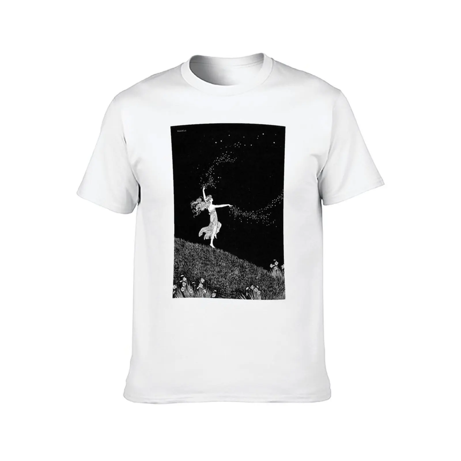 Fairy Scattering Stars - The Enchanted Forest - Ida Rentoul Outhwaite T-Shirt Funny t-shirt plus size tops mens t shirts pack