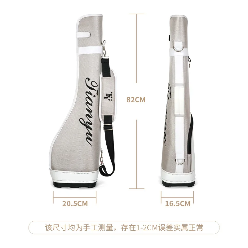 حقيبة جولف جديدة محمولة من جلد البولي يوريثان مقاومة للماء وخفيفة الوزن لحمل الكتف لنوادي الجولف