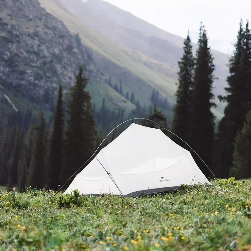 Naturehike Besötétedik -ig UL kültéri kemping Sátor ultralight 2 Férfi 15D Kvarc Gél Dublőz Alvóhely Hátiszák trekking Sátor Gyalogtúra vel Birkózószőnyeg