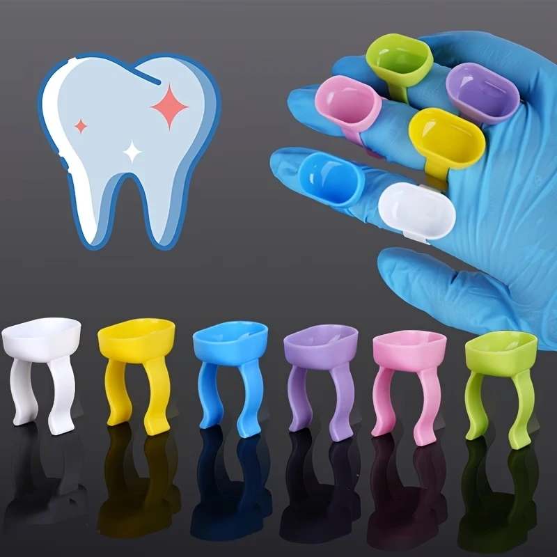 20 Pcs Dental Mixing Ring Cups, Disposable Resin Mixing Bowls for Dental Composite