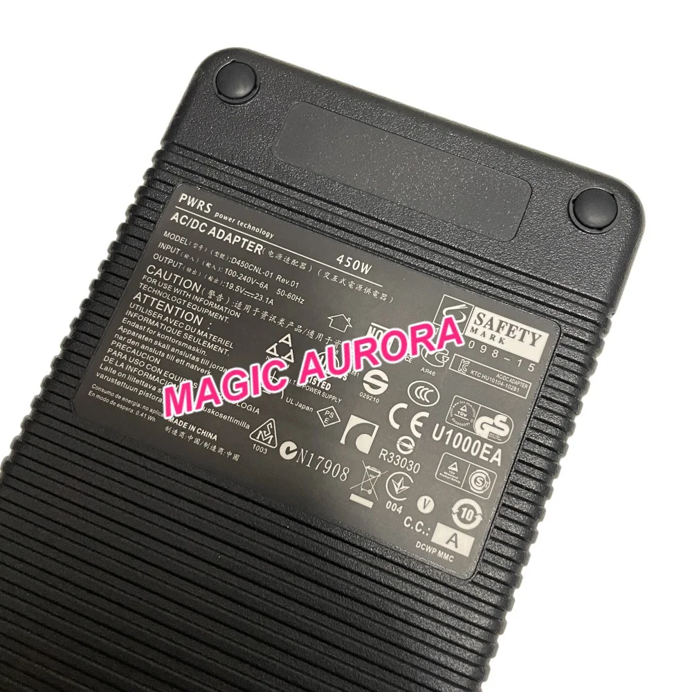 Genuine PWRS D450CNL-01 Power Adapter 19.5V 23.1A 450W 7.4x5.0mm for MSI For Clevo Gaming Laptop Charger New