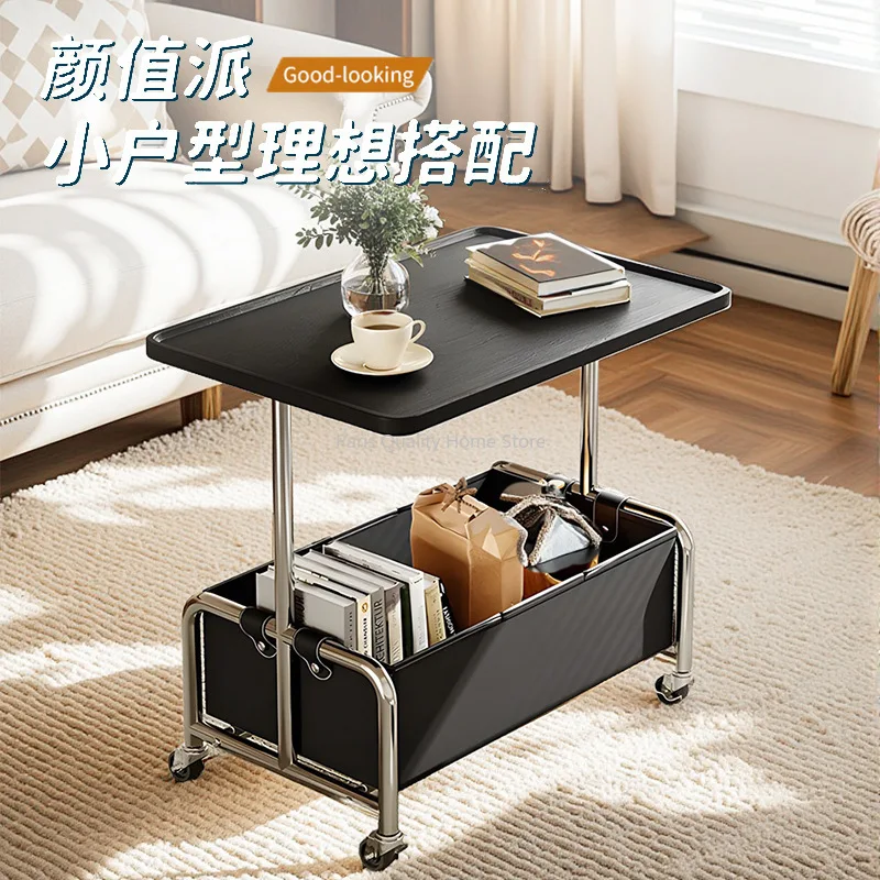 

Advanced Light Luxury Bedside Side Removable Coffee Table Side Cabinet Small Table Shelf High Quality Sofa Coffee Table