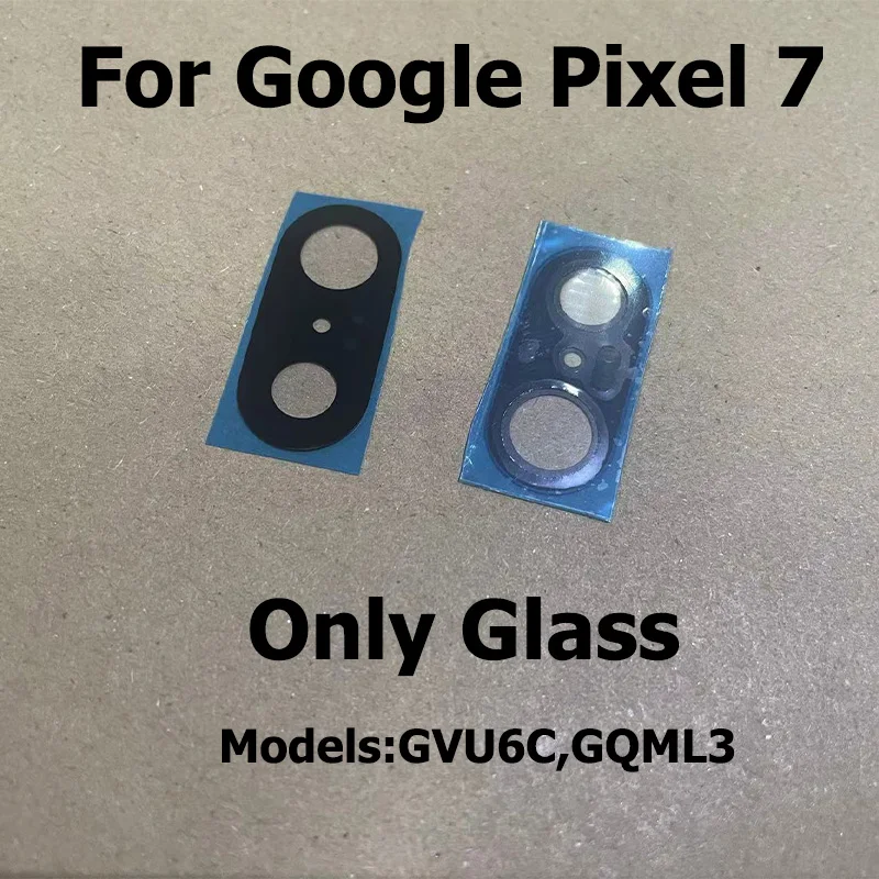 For Google Pixel 7 7a Pro Rear Back Camera Glass Lens Cover With Glue Adhesive Sticker Replacement Parts