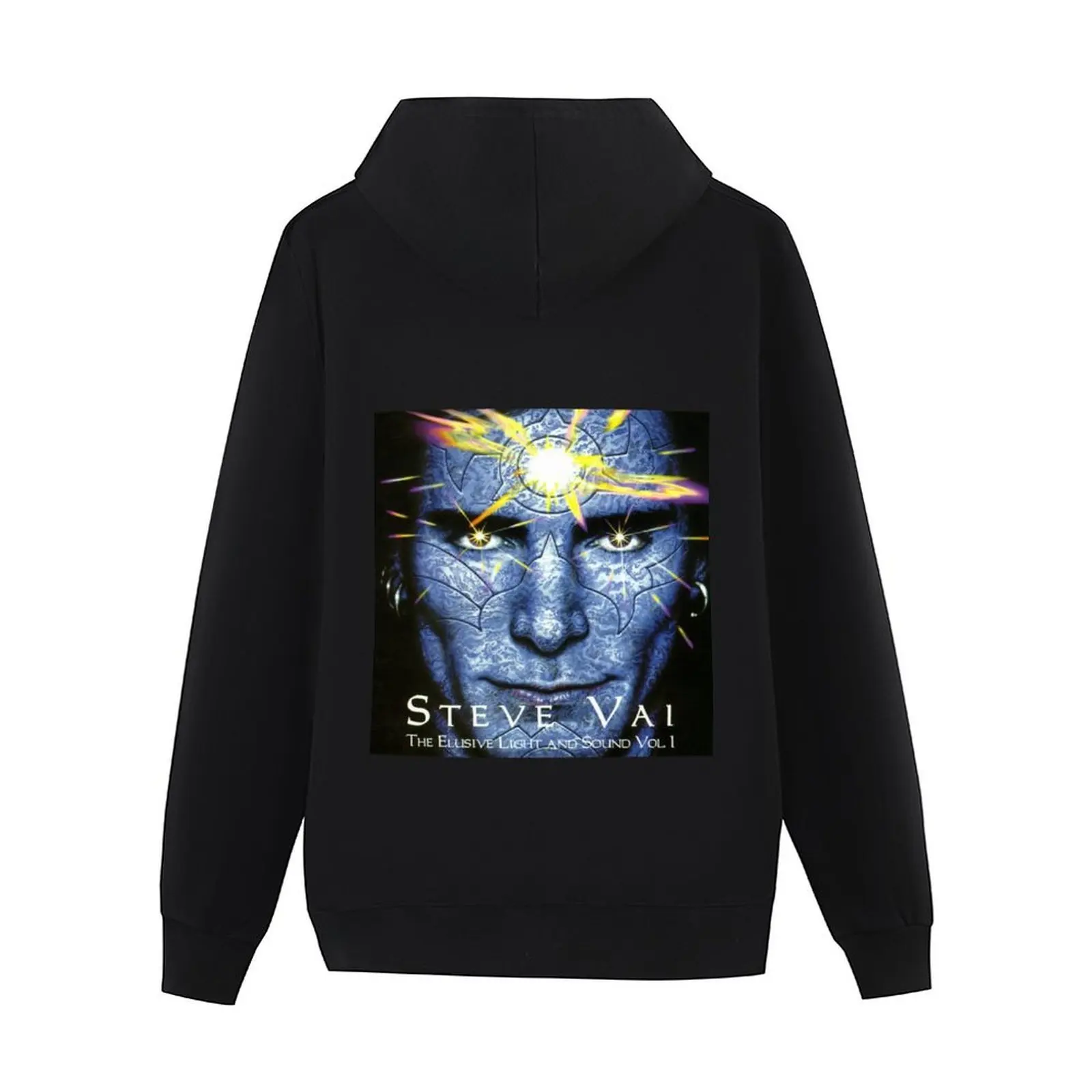 بلوزة بغطاء للرأس بحجم الضوء والصوت من Steve Vai ملابس رجالية ملابس خريفية ملابس أنيمي بقلنسوة جرافيك