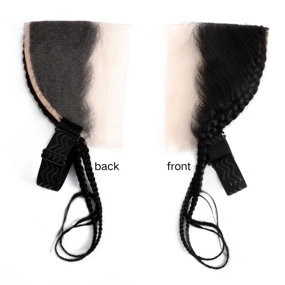 OCK شعر طبيعي 13x4 مستقيم الدانتيل أمامي مع الضفائر البرازيلي شعر بشري لعذراء أمامي الدانتيل ل عقال الباروكات #5