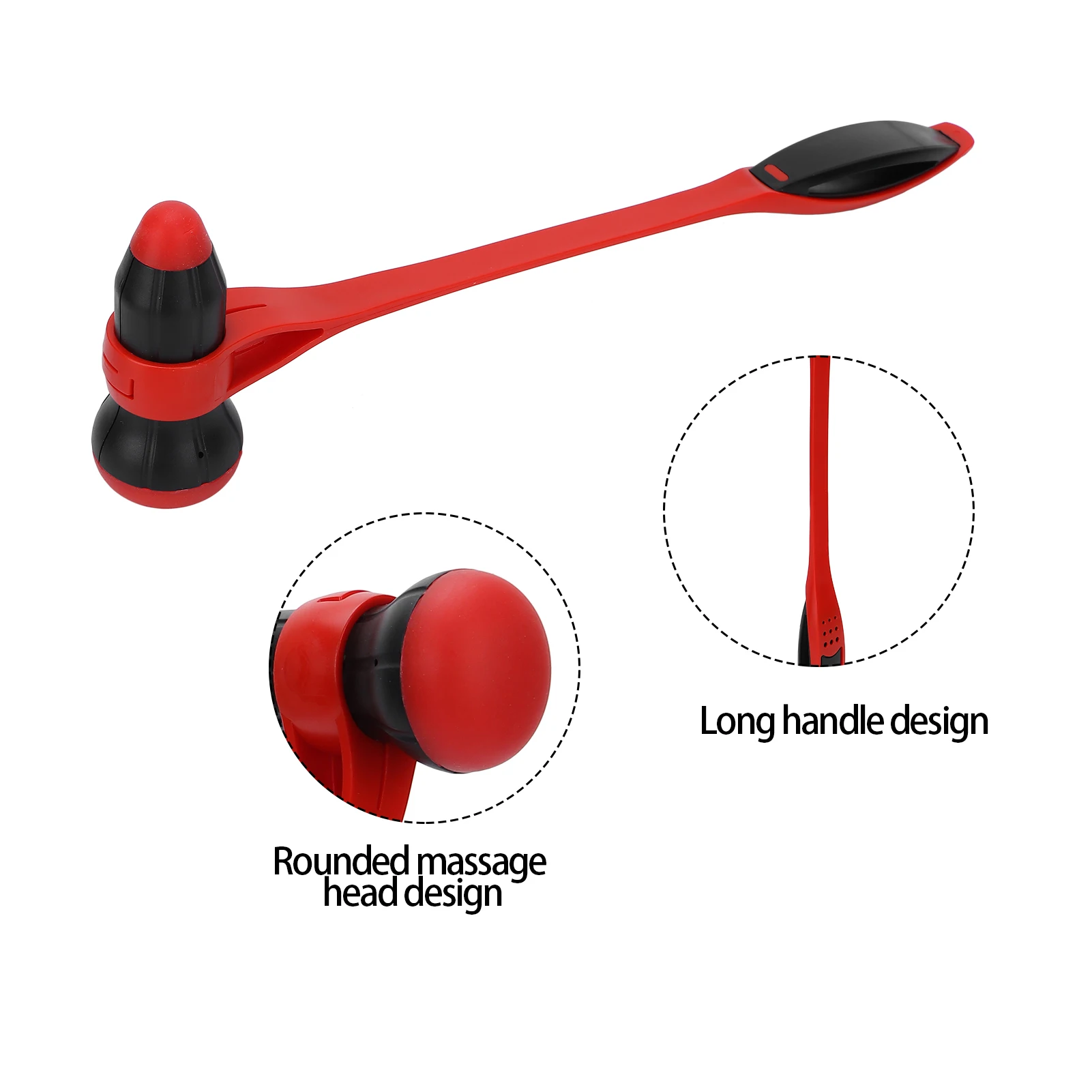 Massage Hammer Multi‑functional Silicone Hammer Stick Elastic Full Body Massage Stick Body Stress Relieve Hammer Back Massager