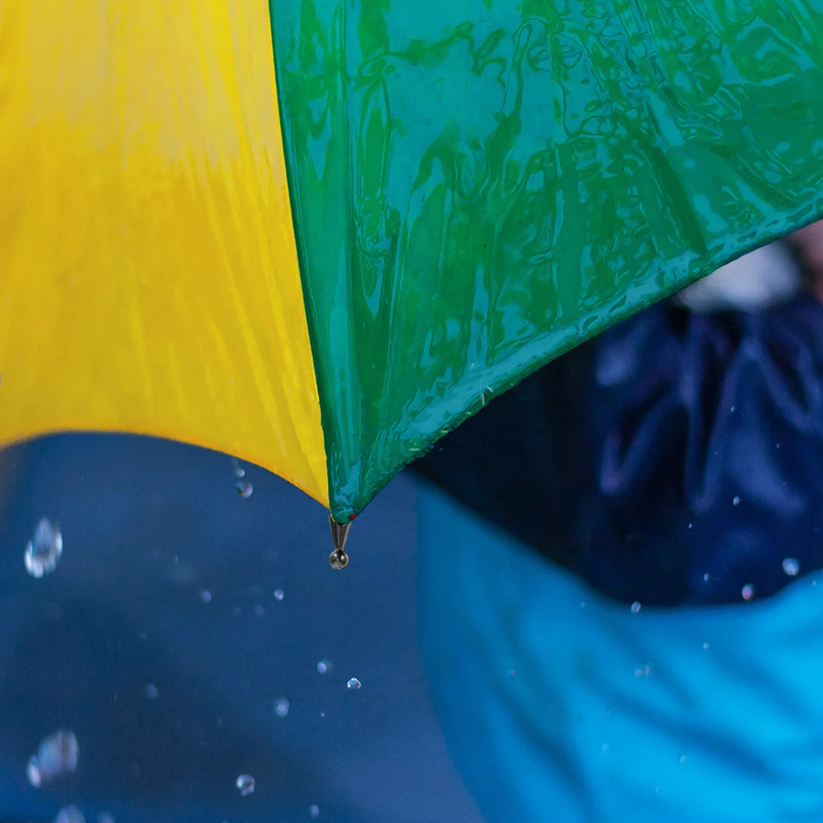 

10Pcs Umbrella Tail Beads Metal 2.8mm Hole Replacement Repair Parts for Long Handle Rain Sun Umbrella Accessories