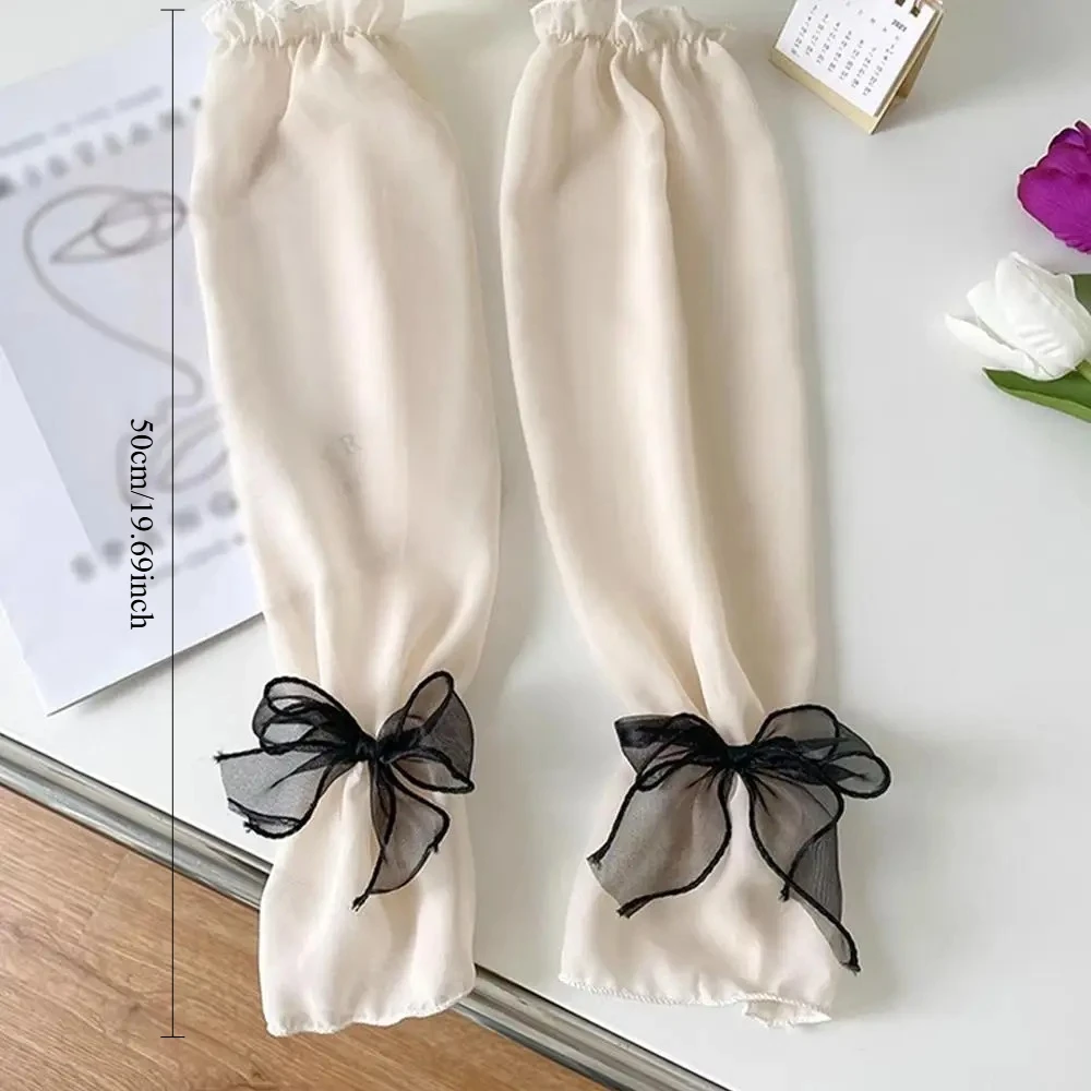 1Pair Women'S Summer Outdoor Wrinkle-Resistant Arm Sleeves, Lightweight And Loose, Suitable For Arms And Hands, Perfect For Cycl