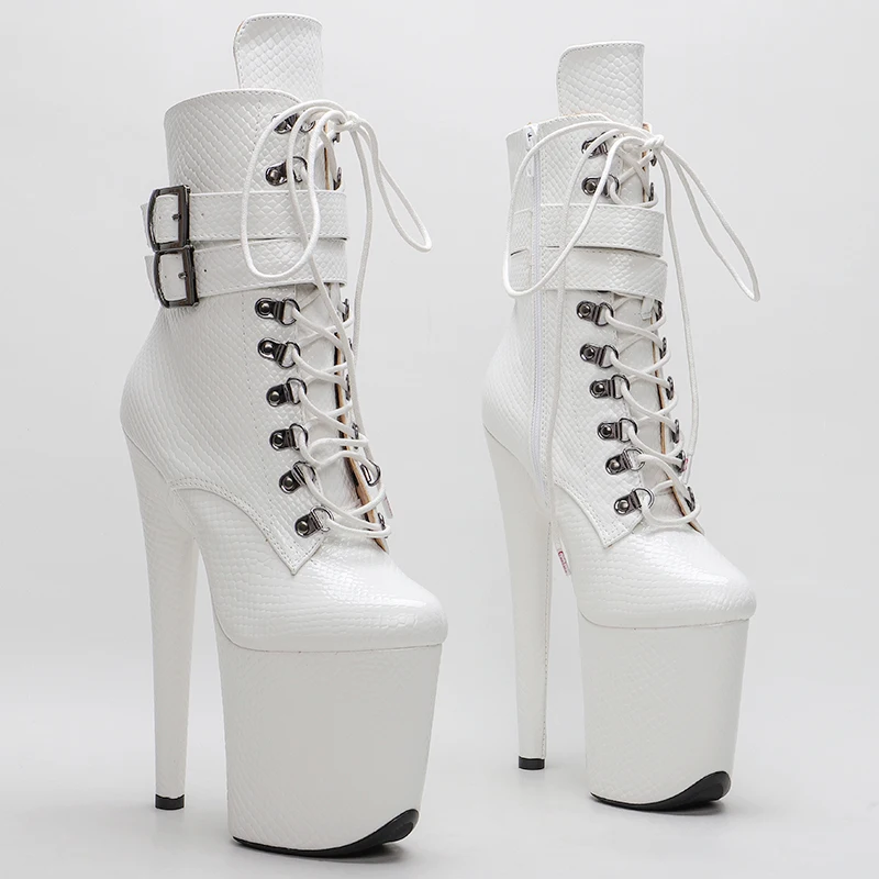 Leecabe 20CM/8inches High Heel platform Pole Dance boot fastion shoes
