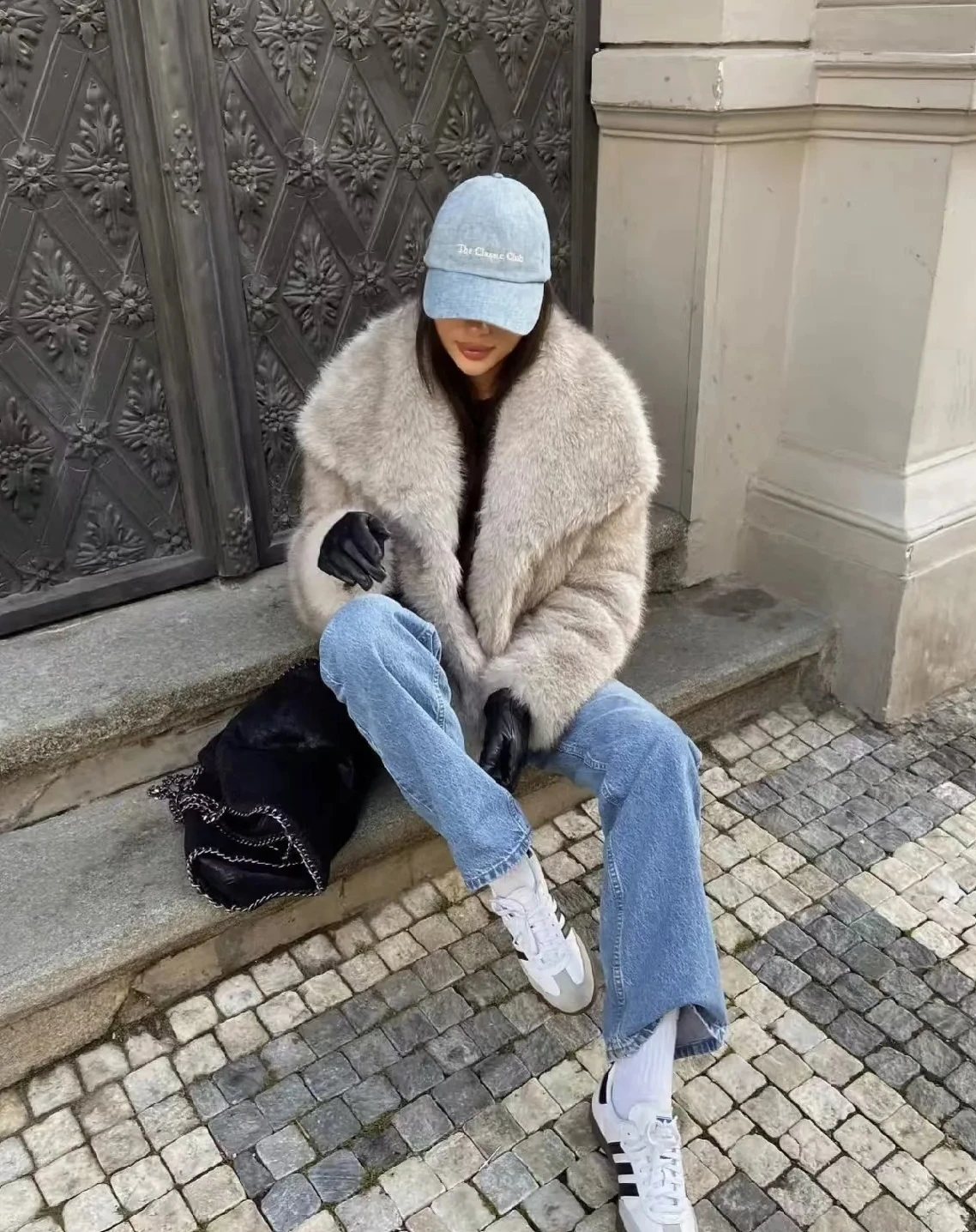 Herfst Winter Ins Street Style Mode Nepbontjas Grote Kraag Vossenbont Overjas Warme Dikke Luxe Merk Pluche Jas