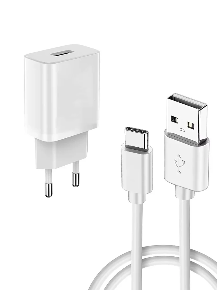 Adapter szybkiego ładowania z wtyczką EU, kabel do transmisji danych 1M do Samsung S25 S24 S23 Xiaomi 15 14 13 Pro LG Transsion, ładowarki z portem Type C. — 2