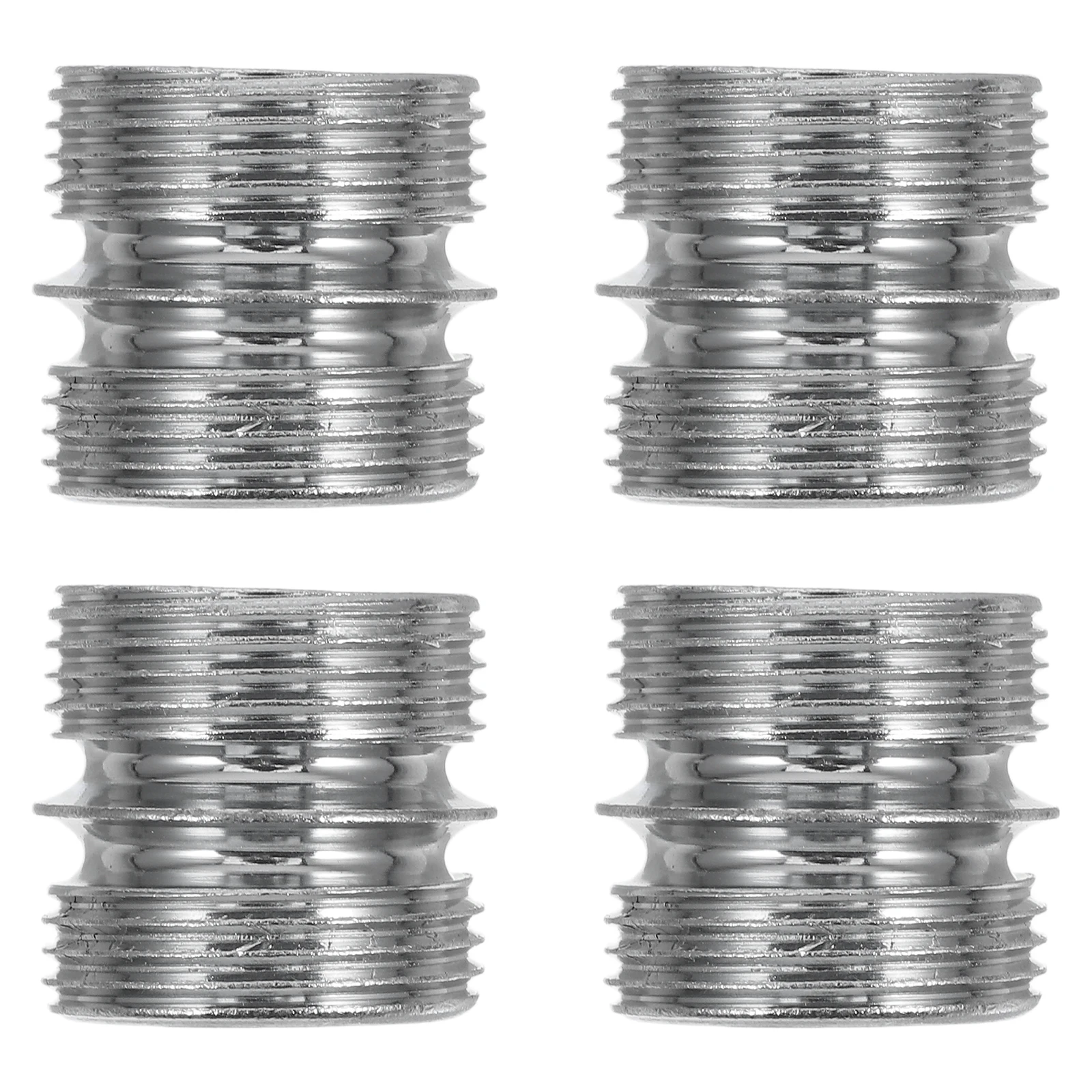 

4pcs Metal Shelf Connector Dual-Headed Thread Cold Quick Connect Nut Wear Resistant Secure Fixing for Bamboo