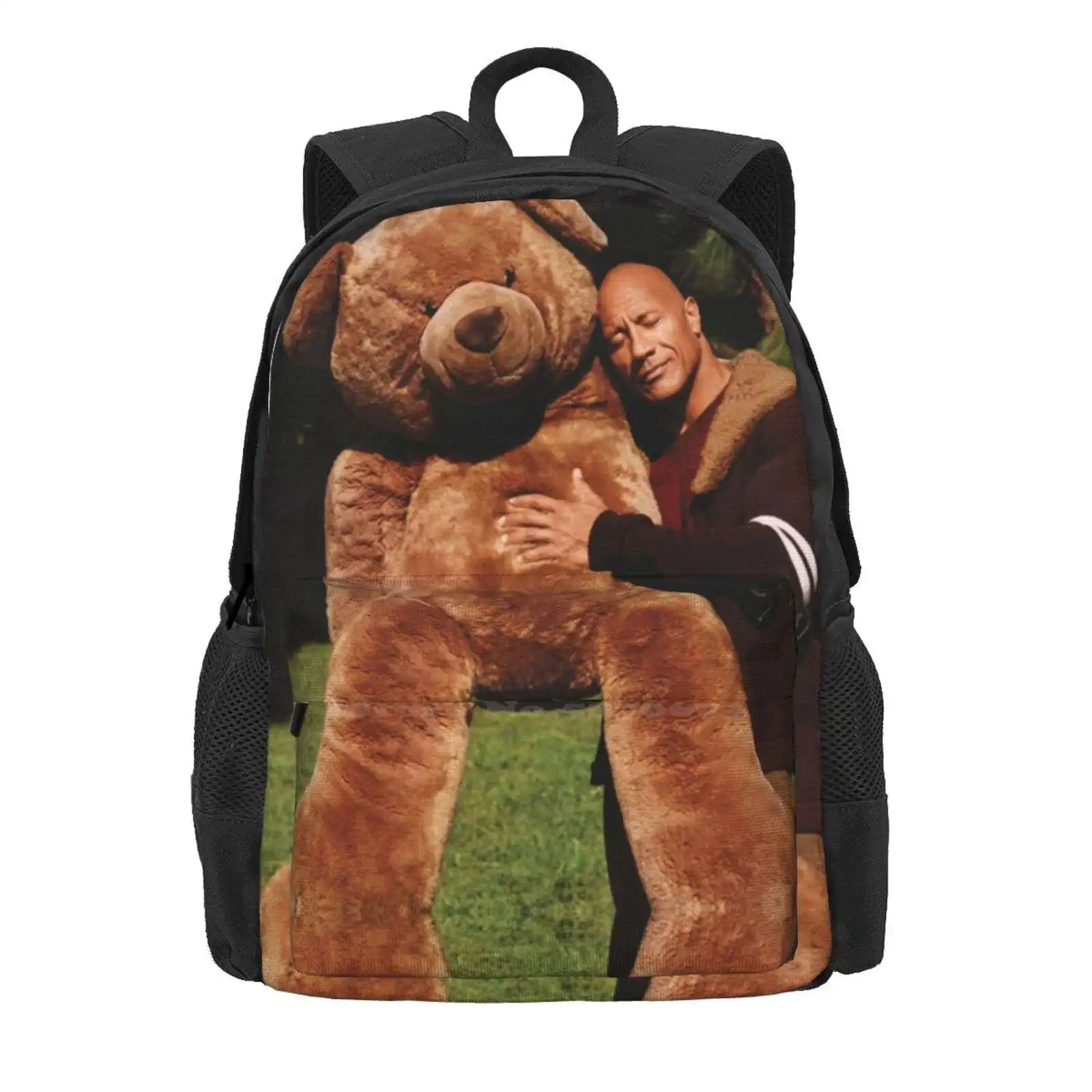 The Rock N Bear Hot Sale Backpack Fashion Bags Dwayne Johnson Actor The