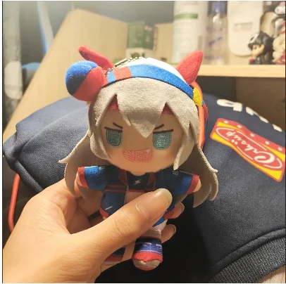 

10cm Pretty Derby Tamamo Cross Kawaii Anime Stuffed Plushies Dango Pendant Keychain Cosplay Figure Halloween Gift Figures
