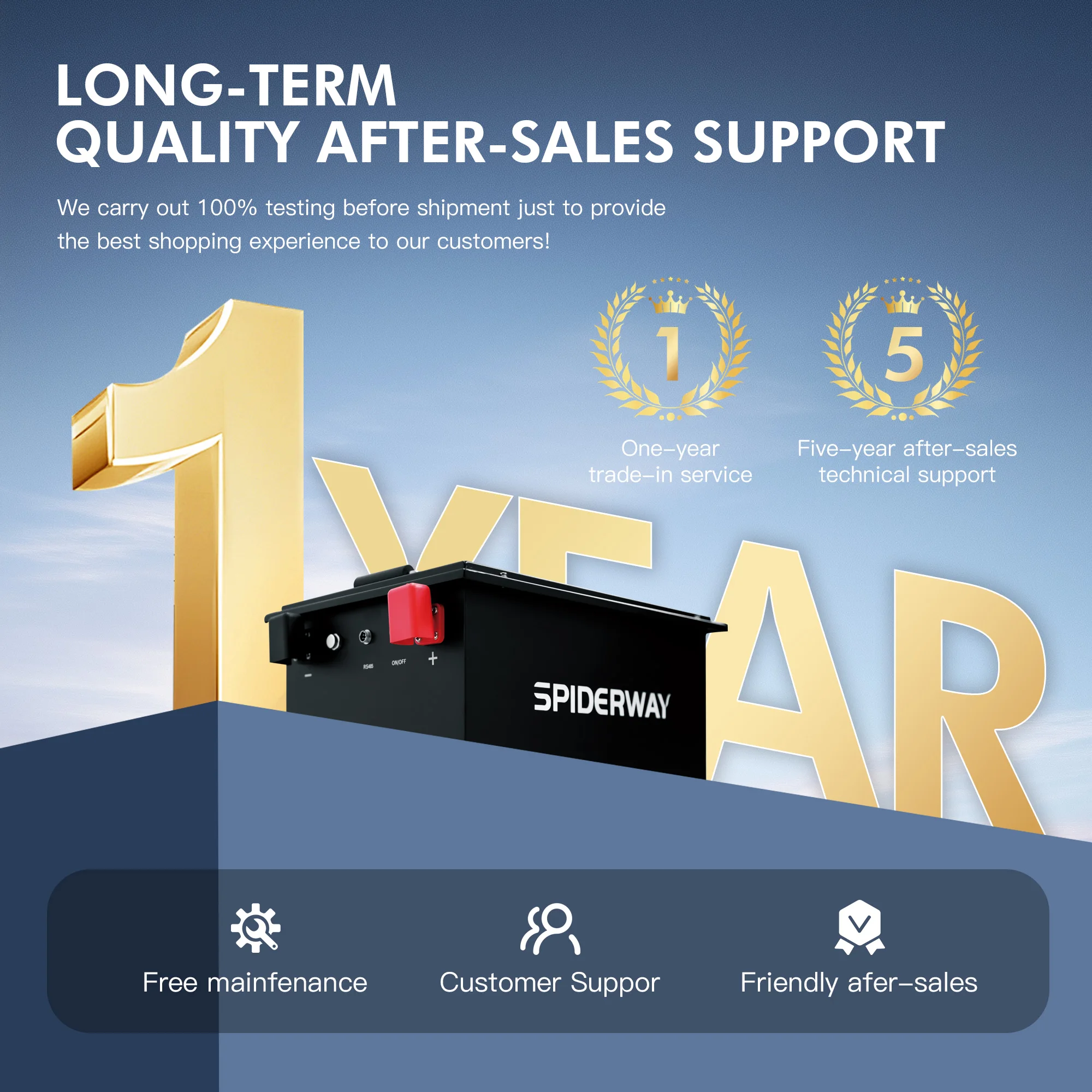 72V 105Ah LiFePO4 Lithium Golf Cart Battery with 25A Charger for Golf Cart Buggy ATV UTV EZGO RXV Freedom RXV Lithium Battery