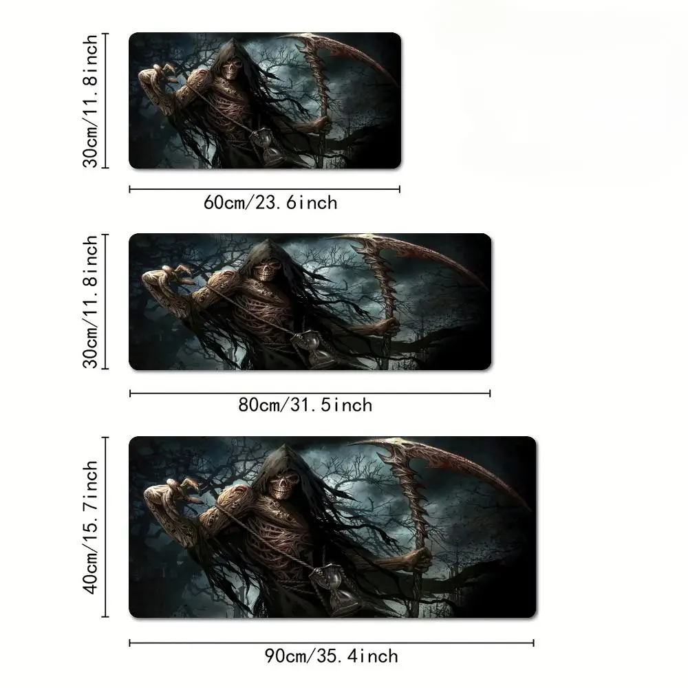 Death Skeleton Man anime Mouse Pad Desk Mat Gaming mat gamer pc accessories rubber anti-slip keypad mouse pads maus pad rug