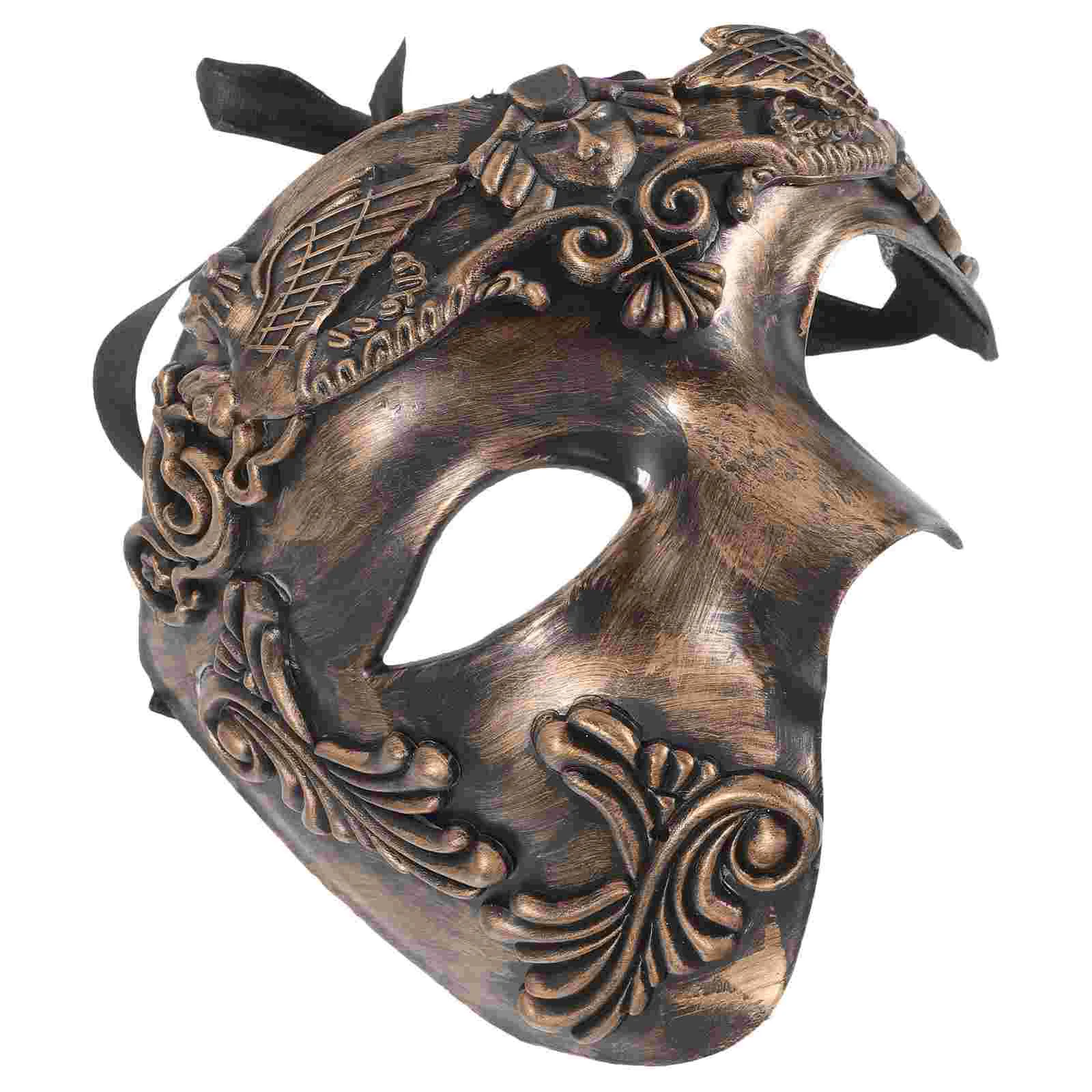 Prom Halloween Masks Roman Greek Soldier for Plastic Carnival Masquerade Men