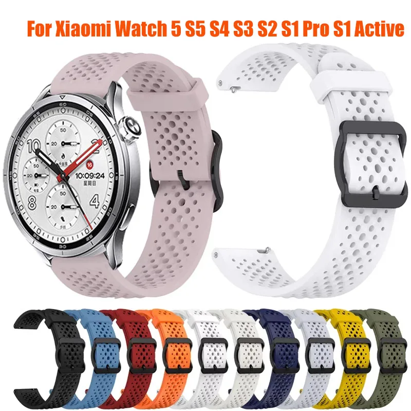 22mm buntes Silikonarmband für Xiaomi Watch 5 S5 S4 S3 S2 S1Pro Sportarmband für Xiaomi Watch 2Pro/Mi Watch Color 2 Correa