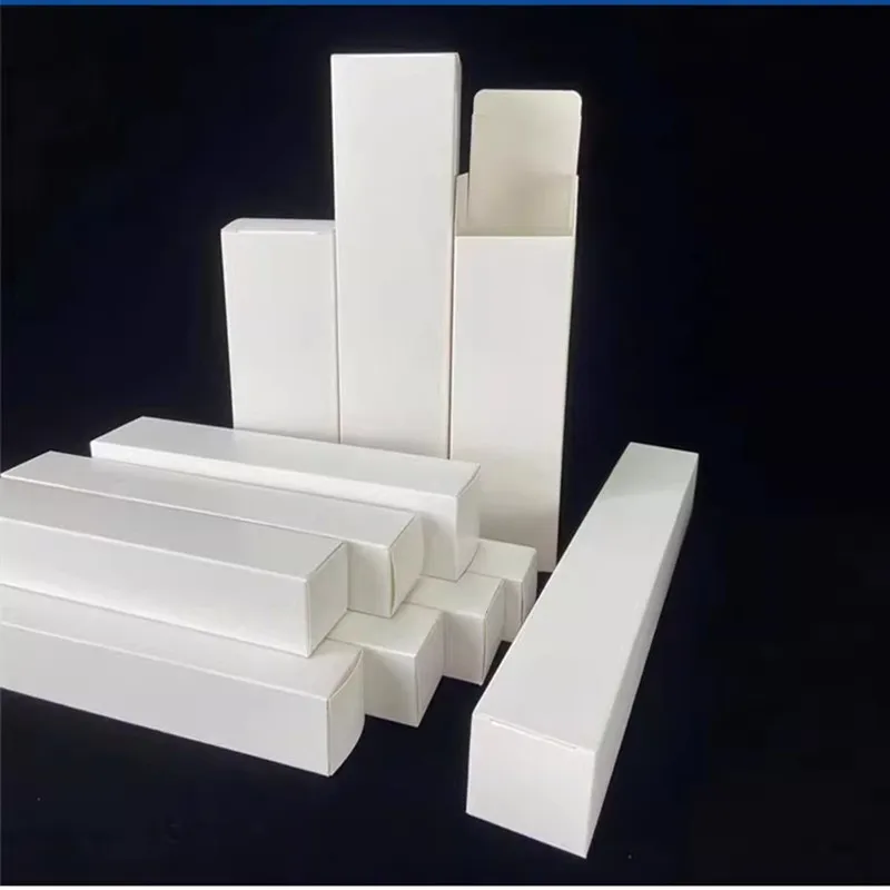 

50pcs/Lot Small White Box 14-23cm Long Box Blank Packaging Box Gift Box Cosmetics Perfume Lipsticks Paper Box