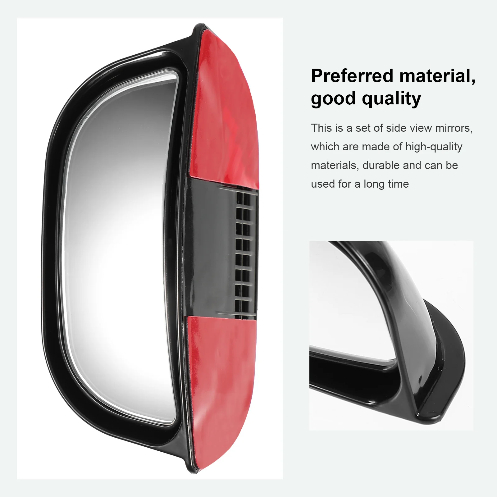 

1Set Universal -Pillar Side View Mirrors Rear Seat Blind Spot Mirror Black B-Pillar Side View Mirror Blind Spot Mirrors