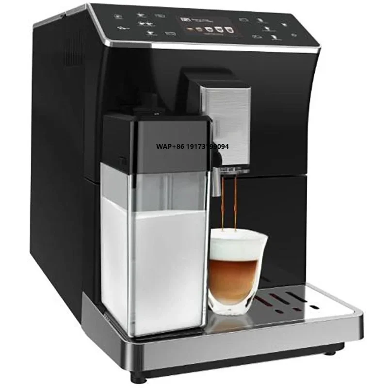 New Style Smart Touch Screen Full-automatic Stainless Steel Coffee Machine with Milktank Bean to Cup for Hotel Use
