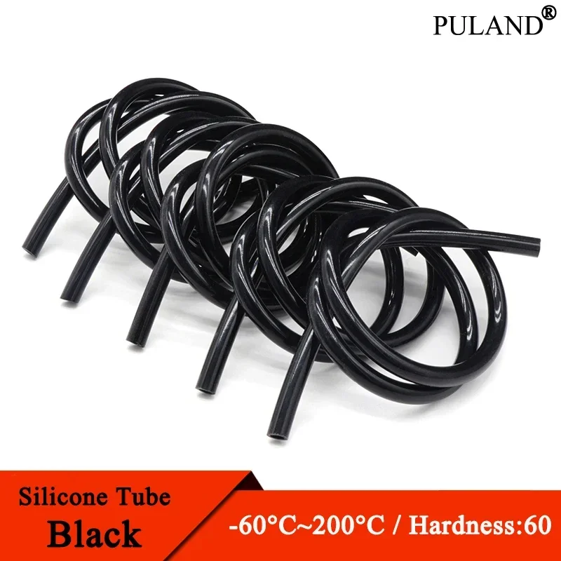 

1/5/10M Food Grade Black Silicone Rubber Hose ID 0.5 1 2 3 4 5 6 7 8 9 10 12 14 16 18 20 25 32mm Flexible Nontoxic Silicone Tube