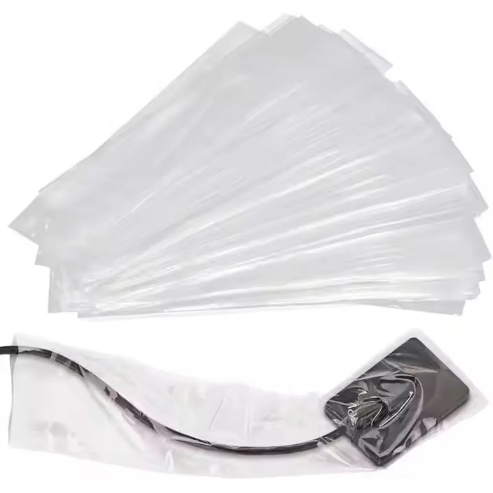 500pcs/Box Dental Disposable Poly Plastic X-Ray Digital Sensor Sleeves Cover Protector Protective Film Sheath Dentistry Material
