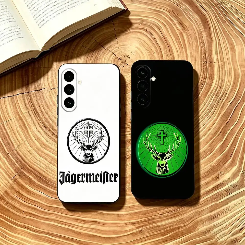 Funda para teléfono J-Jagermeister S-Stag, color negro suave, para Samsung Galaxy A73,A72,A71,A70,A53,A52,A51