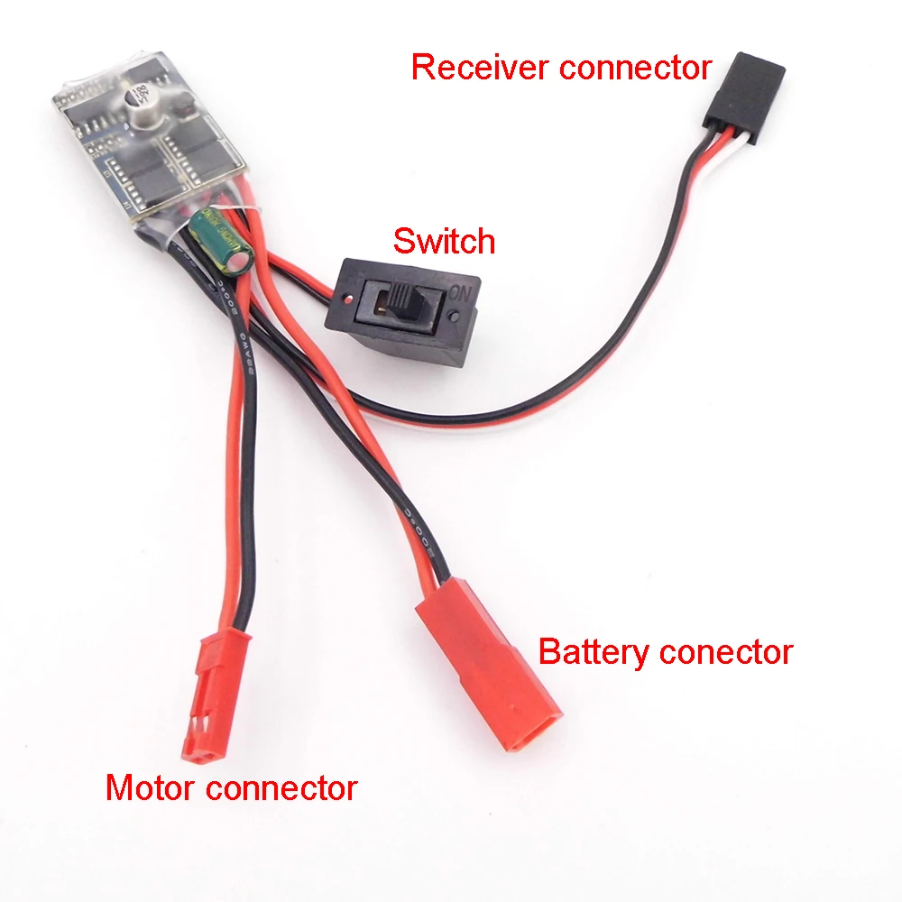 280 370 380 spazzola motore 2S 30A ESC regolatore di velocità freno avanti indietro per 1/16 1/18 RC Car Mini Truck Tank Crawler WPL JJRC