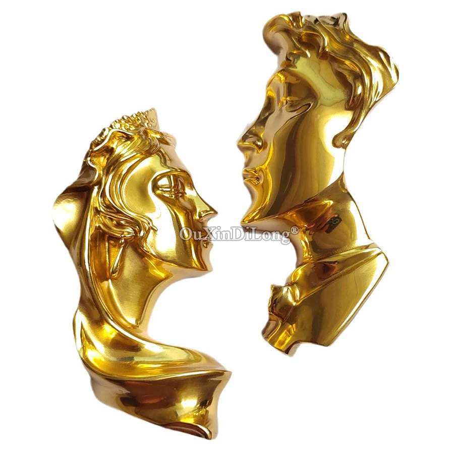 NEW 4PCS Solid Brass Lovers' Kiss Furniture Pulls Handles Drawer Knobs Cupboard Wardrobe Closet Dresser Cabinet Door Pulls