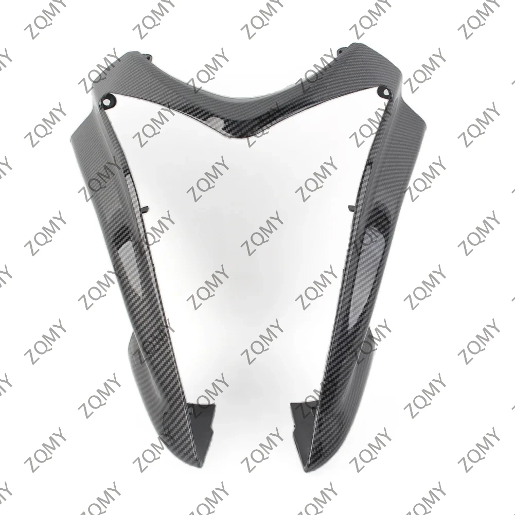 Carbon fiber Motorcycle Front Upper Fairing Headlight Cowl Nose For Kawasaki ER-6N ER6N 2009-2011 2010