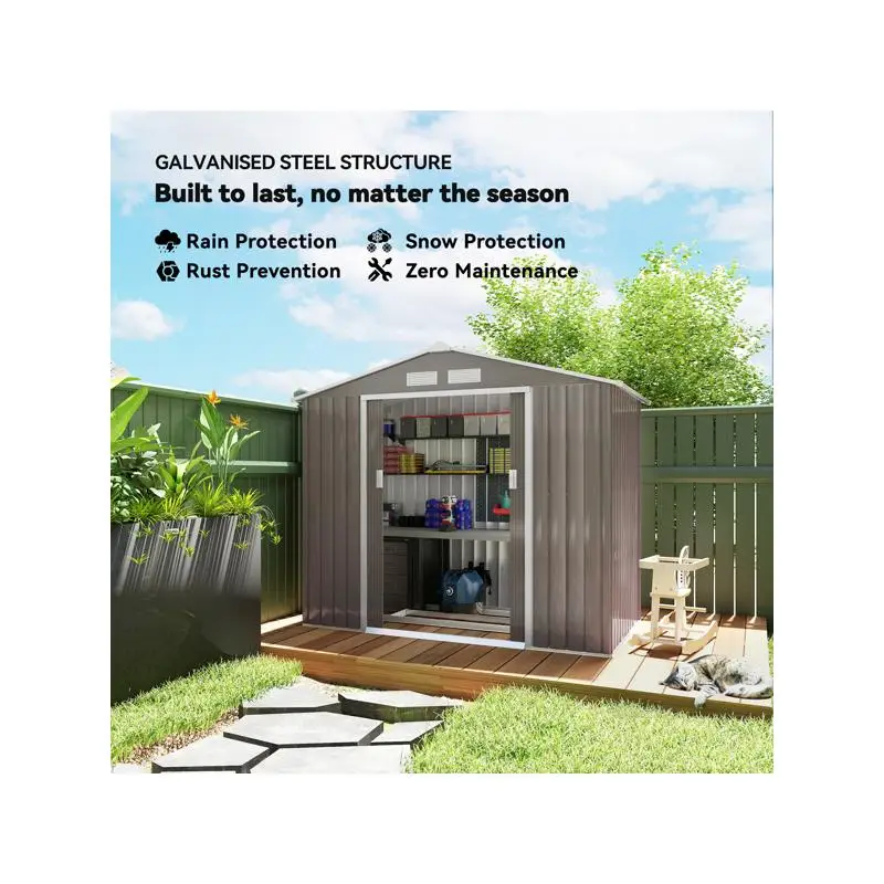 Aufbewahrungsschuppen für den Außenbereich für Gartengeräte – zuverlässiges und langlebiges Design für einfache Organisation