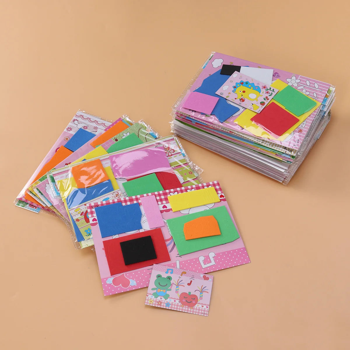 20 قطعة ملصقات فسيفساء ثلاثية الأبعاد فن الصياغة التعليمية DIY لوازم أطفال رياض الأطفال الفصول الدراسية مركز التعلم المبكر