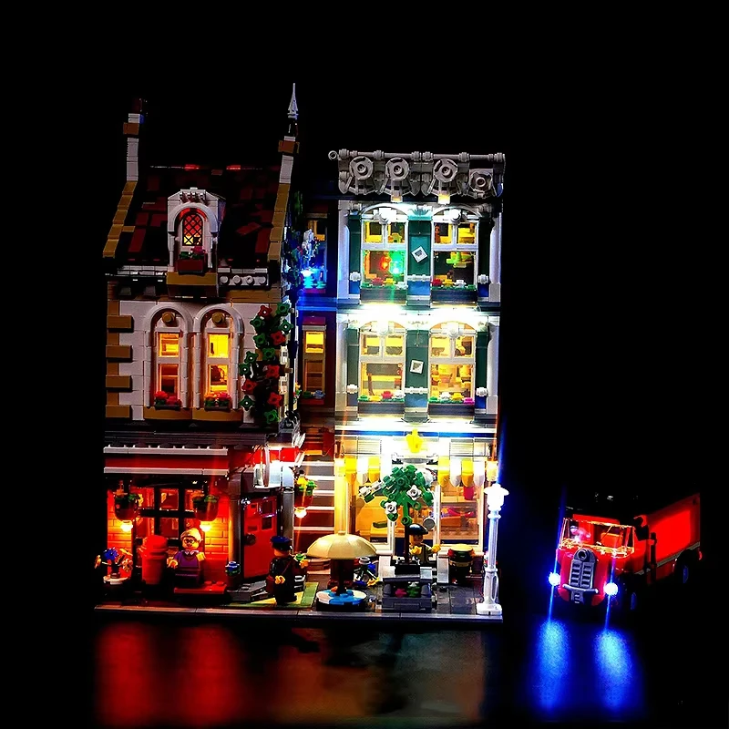 DIY LED Light Kit For LEGO 10198 Square Post office Building Block Set（Only LED Light,Without Blocks Model）