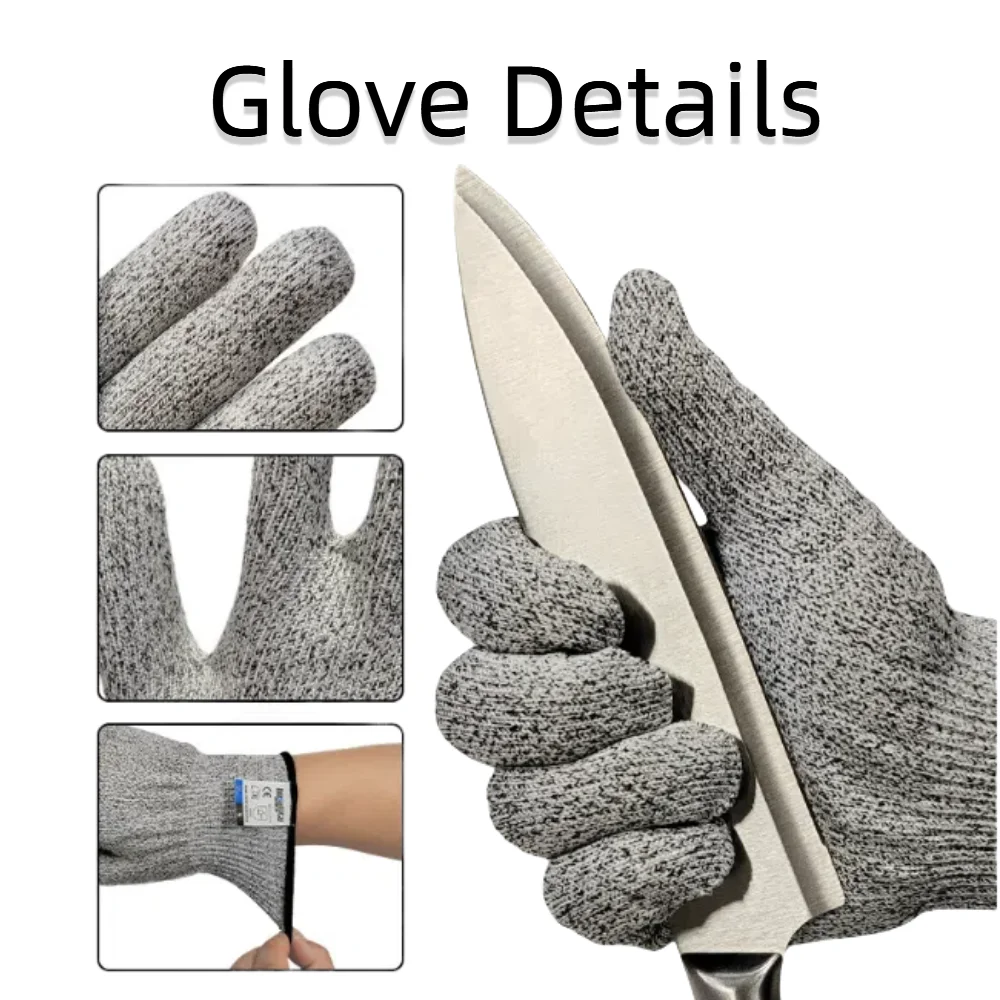 Arbeitssicherer, messersicherer, stichsicherer Fischfanghandschuh der Stufe 5, verdickte Anti-Schnitt-Handschuhe
