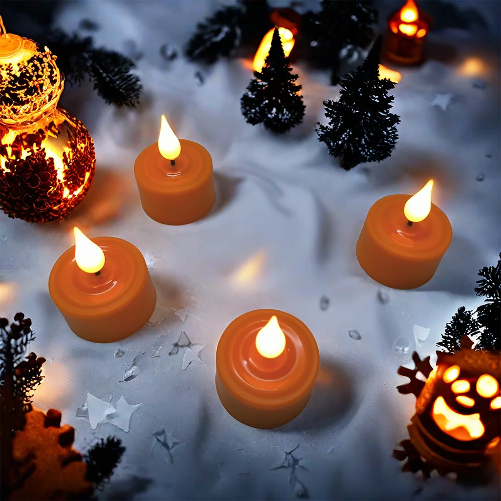 Imagem -03 - Fpoo-velas Led sem Chama com Temporizador Eletrônico Remoto Usb Recarregável Home Decor Vela para Casamento Natal Halloween Luzes do Chá