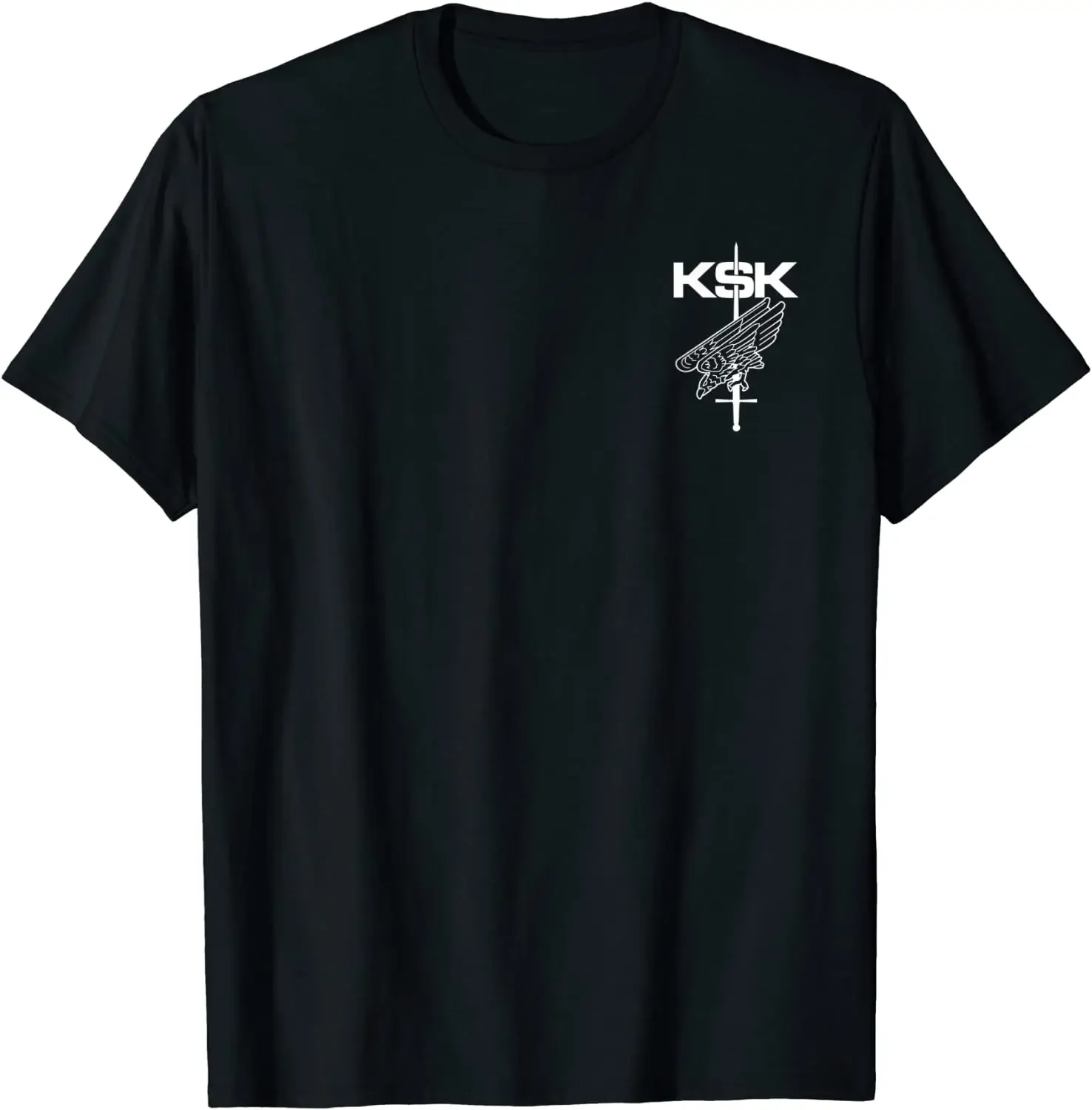 Deutschland Special Forces KSK Männer T-shirt Kurzarm Casual 100% Baumwolle Oansatz T Shirt