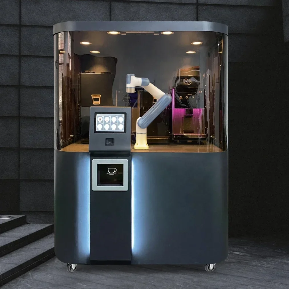 OkyRie NOVA 2 Dobot Automatic Coffee Making Robot Vending Machine Appropriate for Food Shops Robotic Coffee Barista