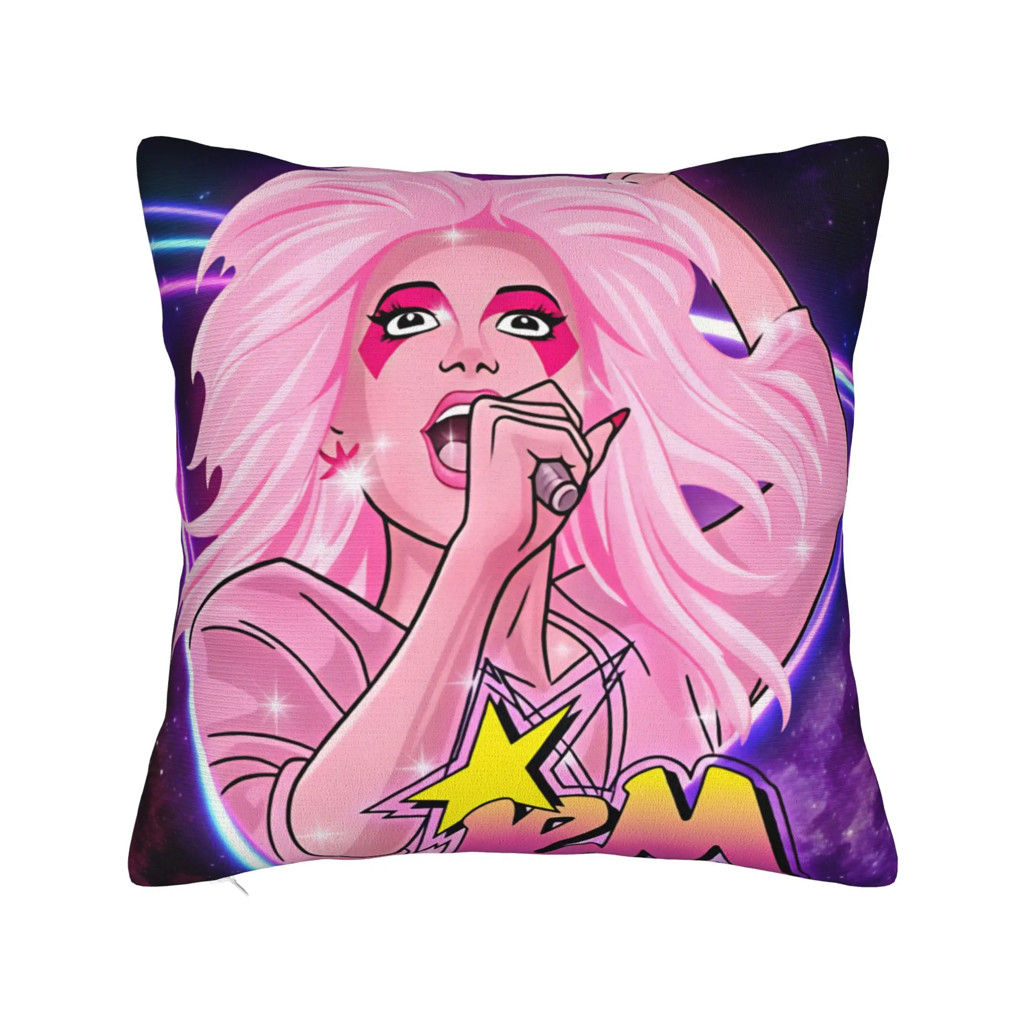 Jem And The Holograms Movie Pillow Cover  Comfy Cushion Cover Novelty Pillow Case For Living Room Sofa