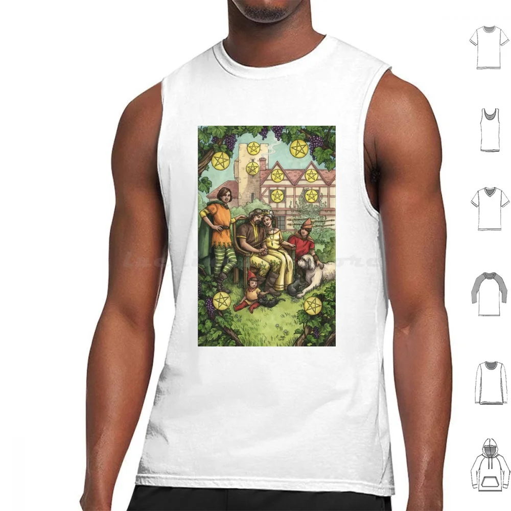 Everyday Witch Tarot-Ten Of Pentacles Tank Tops Vest Sleeveless Ten Of Pentacles Pentacles Suit Of Pentacles Family Tarot