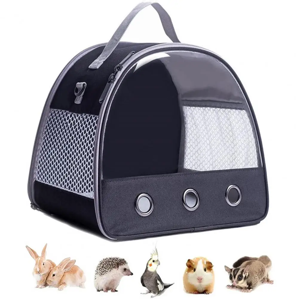 Universal Hamster Carrier Flexible Visible Tent Shape Pet Carrier Backpack Outdoor Bag