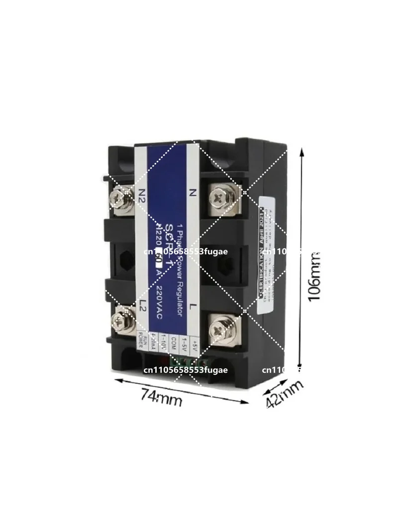 

AC Voltage Regulator Single-phase Voltage Relay Power Controller Module 40A SCR-1 25A 220V Control Signal 0-10V 4-20mA 0-5V