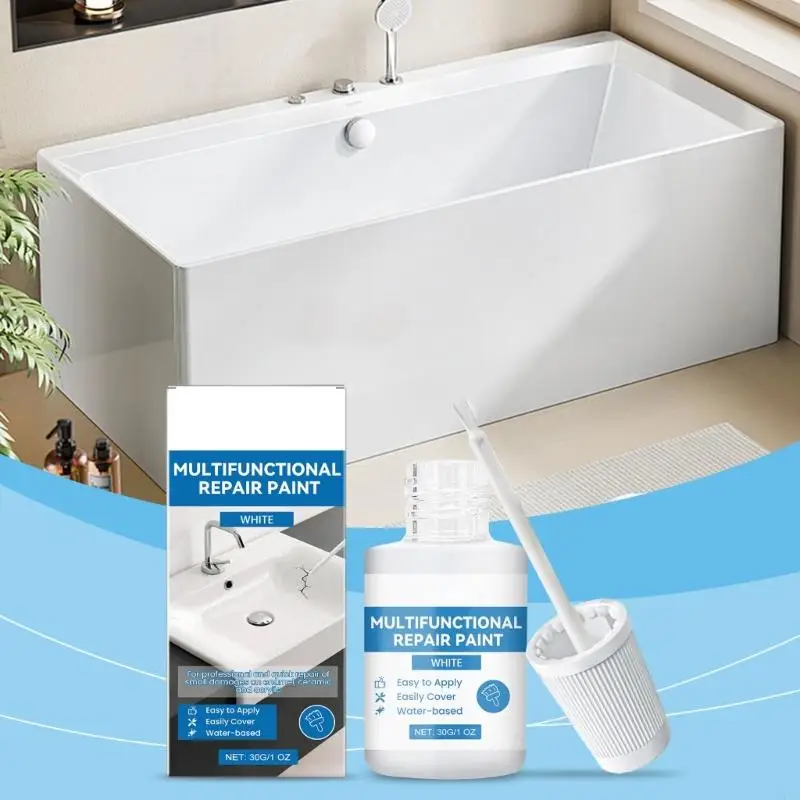 M7DA Waterproof Tile Ceramic Crack Repair Paint Quick Drying Scratch Remover Liquid For Bathtubs Ceramic Tiles Enduring