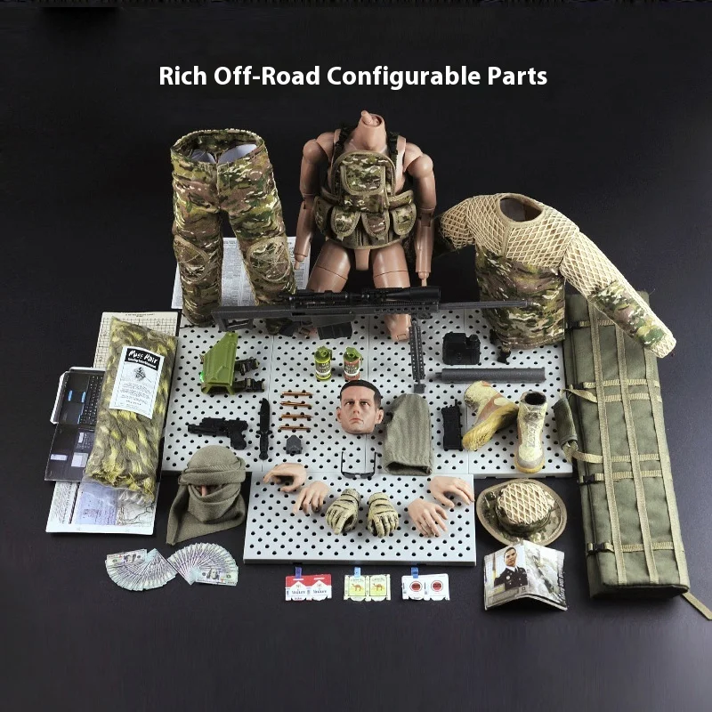 Jungle Sniper 1/6 soldaatmodel - gezamenlijke beweegbare Special Forces pop handgemaakte militaire actiefiguur tactisch verzamelspeelgoed
