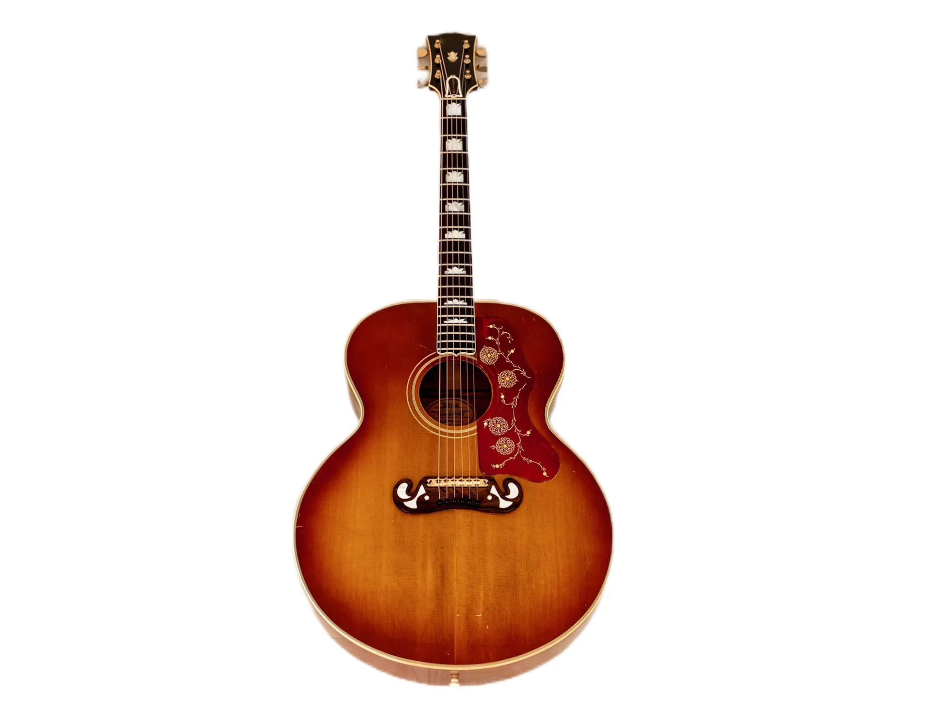 

J200 Jumbo Vintage Acoustic Guitar Cherry Sunburst, Wide Nut,